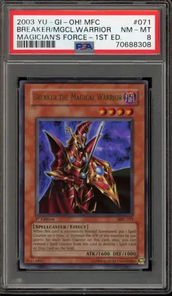 Yu-Gi-Oh! Breaker The Magical Warrior Magician's Force 1st Edition MFC-071 PSA 8 - Image 1