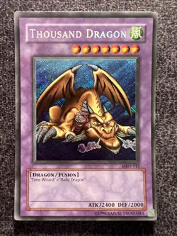 Yugioh Thousand Dragon MRD-143 Secret Rare Unlimited Edition MP - Image 1