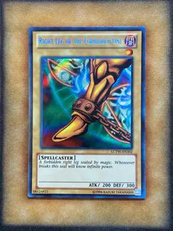 Yugioh Right Leg of the Forbidden One LCYW-EN302 Secret Rare NM - Image 1