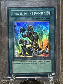 Tribute to The Doomed – MRD-057 – Unlimited – Rare – Yu-Gi-Oh! - Image 1