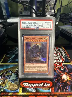 Yugioh Obelisk the Tormentor MVP1-ENSV5 Limited Edition Ultra Rare PSA 9 NM-MT - Image 1