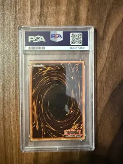 Konami 2002 Yu-Gi-Oh! Blue-Eyes White Dragon LOB-001 Ultra Rare Holo PSA 7 - Image 2