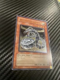 Proto-Cyber Dragon Ultimate Rare SOI-EN010 Shadow of Infinity 1st Edition LP - Image 3