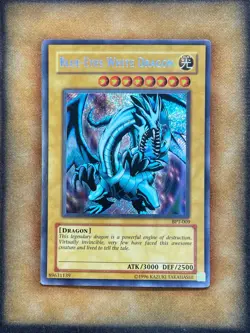 Yugioh Blue-Eyes White Dragon BPT-009 Secret Rare Promo MP - Image 1