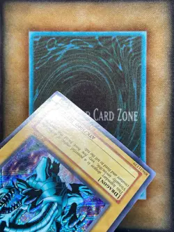 Yugioh Blue-Eyes White Dragon BPT-009 Secret Rare Promo MP - Image 3