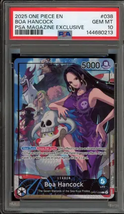 One Piece CCG Boa Hancock PSA Magazine Exclusive Promo OP07-038 PSA 10 Gem Mint - Image 1