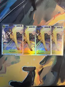 One Piece 4X Borsalino EB04-058 SR Adventure On Kamis Island OP15 NM TCG Playset - Image 1