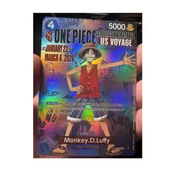 Monkey.D.Luffy One Piece US Voyage College Basketball Promo Holo P-055 5000 - Image 1