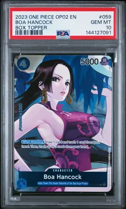 Boa Hancock PSA10 2023 One Piece Op02-Paramount War Box Topper #059 - Image 1