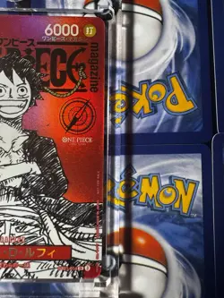 (2)One Piece Not for sale Magazine Monkey D. Luffy Foil Promo Lot of 2 - Image 3