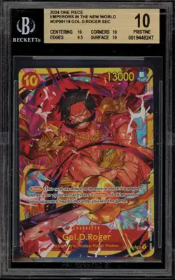 One Piece CCG Gol.D.Roger Emperors In the New World SEC OP19-118 BGS 10 Pristine - Image 1