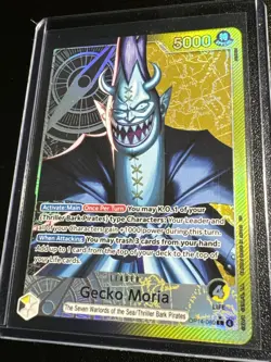 One Piece TCG The Azure Sea’s Seven Gecko Moria ALT Art Leader OP14-080 - Image 1