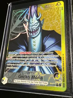 One Piece TCG The Azure Sea’s Seven Gecko Moria ALT Art Leader OP14-080 - Image 2