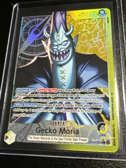 One Piece TCG The Azure Sea’s Seven Gecko Moria ALT Art Leader OP14-080 - Image 5