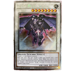 Yugioh Scrap Dragon RA03-EN240 Platinum Secret Rare 1st Edition NM/M - Image 1