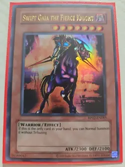 Swift Gaia the Fierce Knight RP02-EN085 Ultra Rare Yugioh Retro Pack 2 NM/M - Image 1