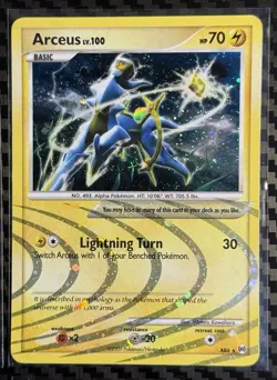 Pokemon Cards 4 Card Lot • Arceus Lv.X DP53, Arceus AR6 SWIRL, Tools •HP-MP - Image 5