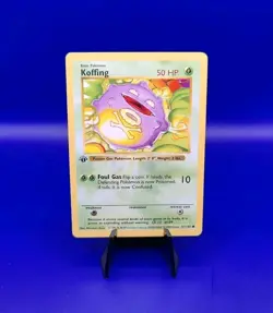 Koffing 51/102 1st Edition Shadowless Base Set Pokemon Card TCG WOTC 1999 NM - Image 1