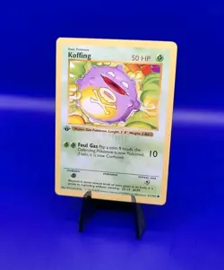 Koffing 51/102 1st Edition Shadowless Base Set Pokemon Card TCG WOTC 1999 NM - Image 3