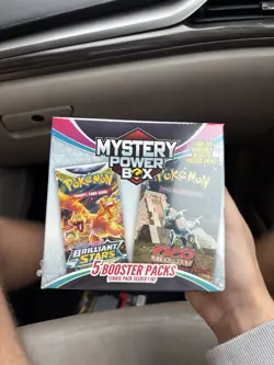 Pokemon Mystery Power Box 5 Booster Packs Trading Card Game - Image 1