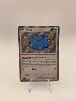 Pokemon TCG Ditto 201/091 Paldean Fates Shiny Ultra Rare Holo Card NM Condition - Image 1