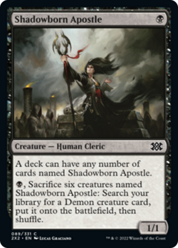 Shadowborn Apostle Double Masters 2022 HEAVILY PLD Black Common CARD ABUGames - Image 1
