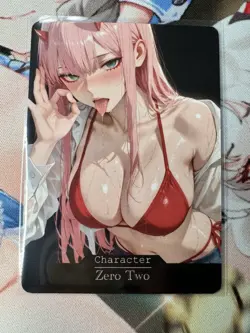 Zero Two Darling In The Frannx Goddess Story Waifu Anime Custom Card - Image 1