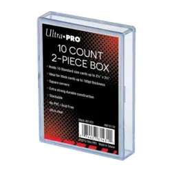 Ultra Pro: 2-Piece Clear 10 Card Storage Box - Image 1