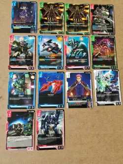 Gundam Card Game TCG Newtype Rising GD01 Uncommon Common Rares 14 Cards - Image 1
