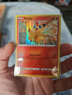 Victini Holo Pokemon Card 2021 020/203 PACK FRESH HOLO FOIL Free Shipping - Image 1