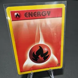 Fire Energy 128/132 Gym Challenge Pokemon Card 1999 LP - Image 1