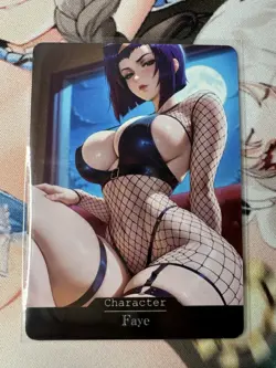 Faye Cowboy Bebop Goddess Story Waifu Anime Custom Card - Image 1