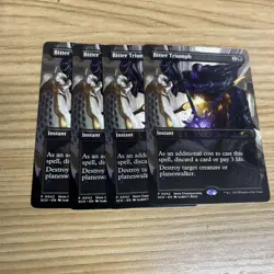 Mtg A Tough Win / Bitter Triumph English Version Set Of 4 - Image 1