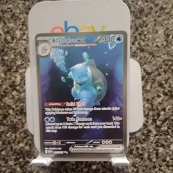 Pokemon TCG Blastoise EX Scarlet & Violet 200/165 330 HP Holo - Image 1