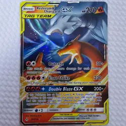 2019 Pokemon SM Unbroken Bonds Reshiram Charizard Tag Team Holo #20/214 HP - Image 1