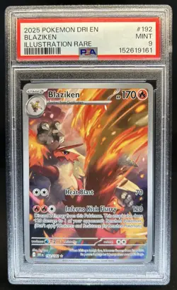 2025 Pokemon Destined Rivals Blaziken #192/182 PSA 9 - Image 1