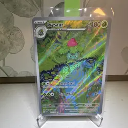 Pokemon TCG Ivysaur SV151 167/165 Illustration Rare Full Art Holo Stage 1 100 HP - Image 1