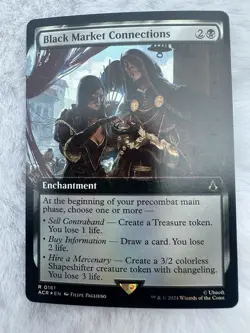 Black Market Connections - Extended Art Foil- MTG: Assassin's Creed R 0161 - Image 1