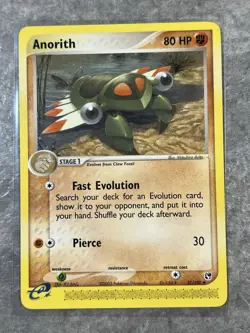 Anorith e-Reader 27/100 Pokemon TCG Set Sandstorm Regular (Lightly Played) - Image 1