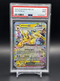 2025 POKEMON PRE EN-PRISMATIC EVOLUTIONS #030 JOLTEON EX PSA 9 - Image 1
