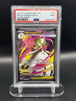 Pokemon Mega Gardevoir ex Me01 Mega Evolution Ultra Rare Holo 159/132 PSA 9 - Image 1