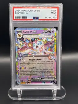 2024 POKEMON SSP EN-SURGING SPARKS #086 SYLVEON EX PSA 9 - Image 1
