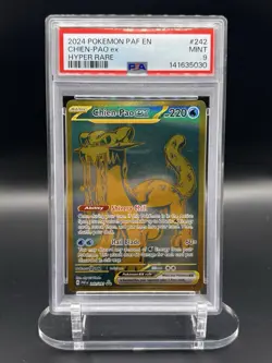 2024 POKEMON PAF EN-PALDEAN FATES HYPER RARE #242 CHIEN-PAO EX PSA 9 - Image 1