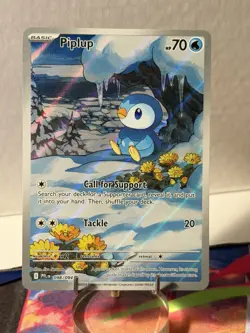 Pokemon - Piplup 098/094 Illustration Rare - Phantasmal Flames - Image 1