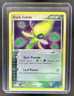 2004 Pokemon EX Hidden Legends Dark Celebi Holo #4/101 - Image 1