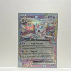 Pokemon TCG Sylveon EX 086/191 Sv08 Surging Sparks Full Art Holo Double Rare - Image 1