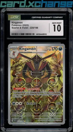 2023 Pokemon Scarlet Violet 220 Kingambit Illustrator Rare CGC 10 Gem Mint - Image 1