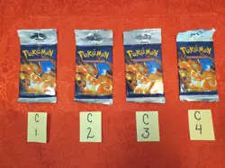 Wizards of the Coast Pokemon Base Set Booster Pack (C4 - picture of actual pack) 742818061582 - Image 3
