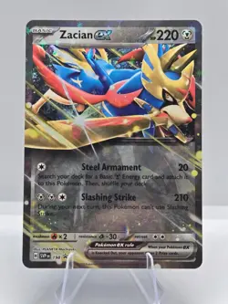 Zacian ex 198 Holo Promo Scarlet & Violet Promo Pokemon NM - Image 1