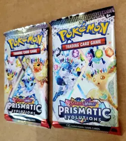 2x Pokemon TCG: S&V PRISMATIC EVOLUTIONS BOOSTER PACKS Factory Sealed Unweighed - Image 4